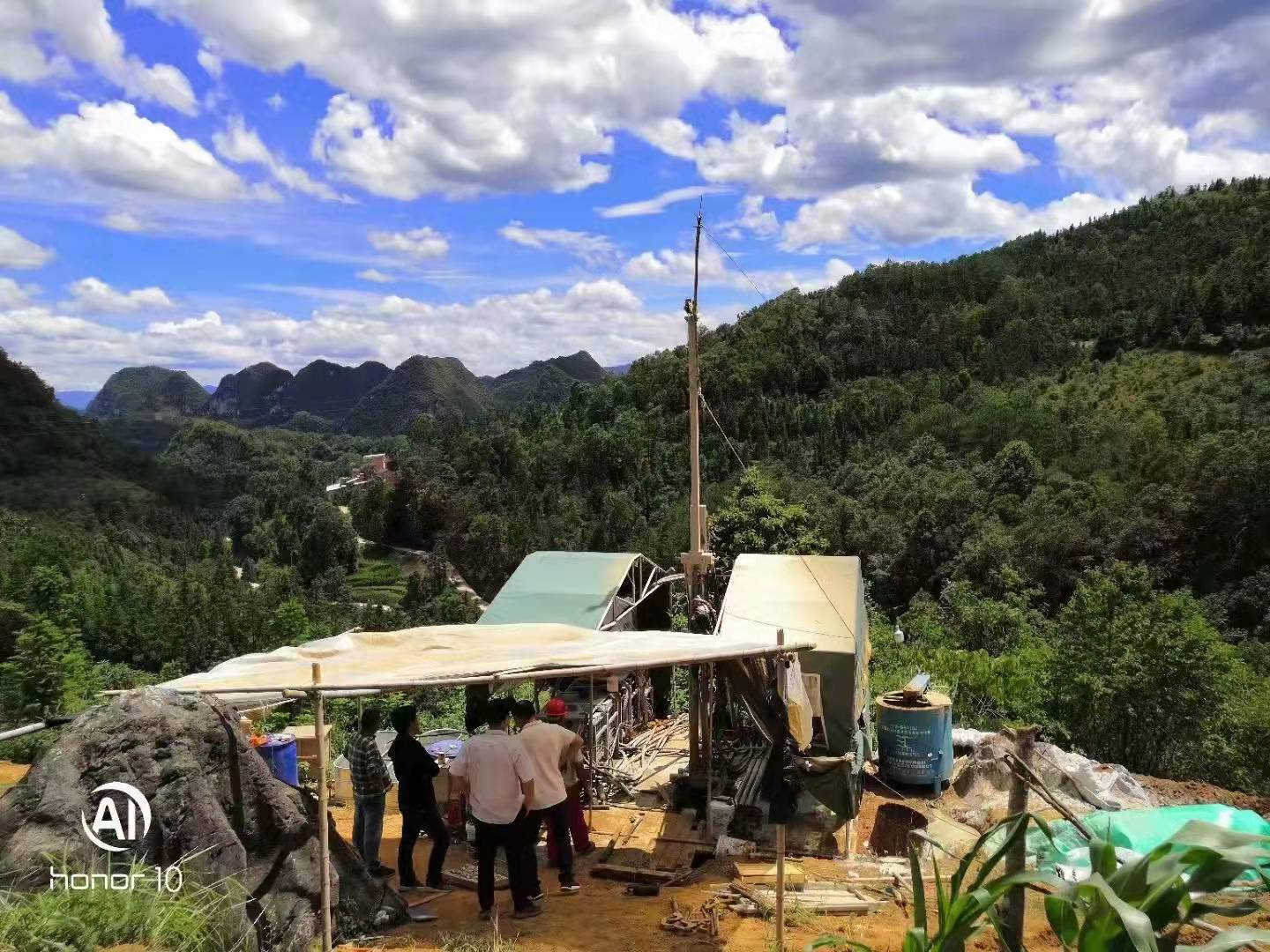 Sitio de construcción de Yunnan de la Plataforma de perforación hidráulica portátil hyqb - 6